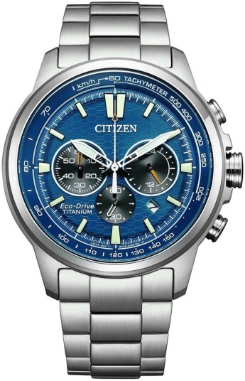 Citizen Herreklokke CA4570 88L Sport Blå/Titan Ø44 mm Citizen Herreklokke CA4570 88L Sport Blå/Titan Ø44 mm