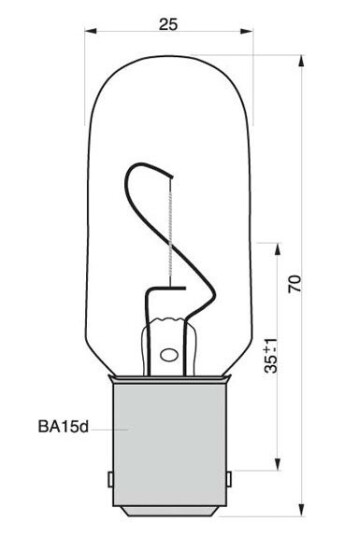 Danlamp lanterne B15D 12V 12CD