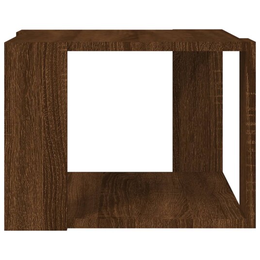 vidaXL Salongbord brun eik 40x40x30 cm konstruert tre