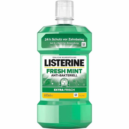 Listerine 600 ml. Fresh Mint Munnvann Listerine 600 ml. Fresh Mint Munnvann