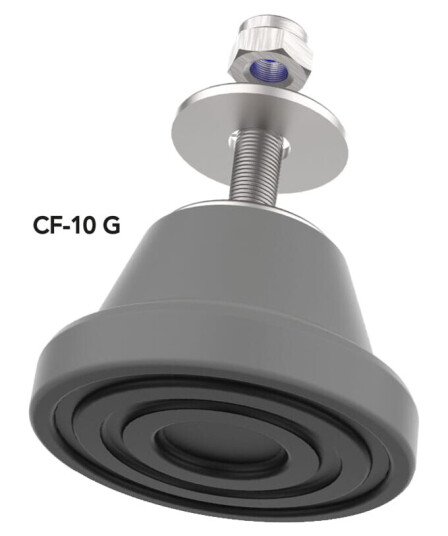 Senor gummifot m/ 8mm festemutter 04 til 12 kg Senor gummifot m/ 8mm festemutter 04 til 12 kg