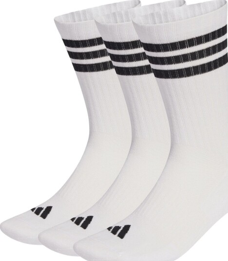 Adidas 3S Essentials Crew Sokk 3-Pack Hvit 46-48