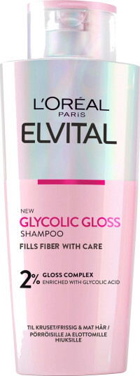 L'Oréal Paris Elvital Glycolic Gloss Shine Sjampo 200 ml for Glansfullt Hår