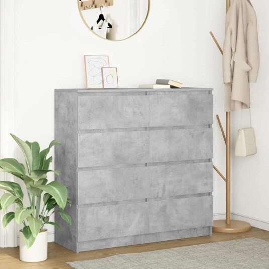 Skjenk betonggrå 100x35x99 cm konstruert tre