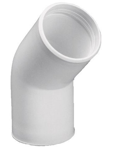 Purus angle 45 32 mm white pp/tpe