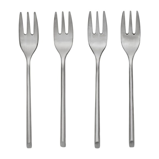 Broste Copenhagen Sletten kakegaffel 4-pakning Full satin forged Broste Copenhagen Sletten kakegaffel 4-pakning Full satin forged