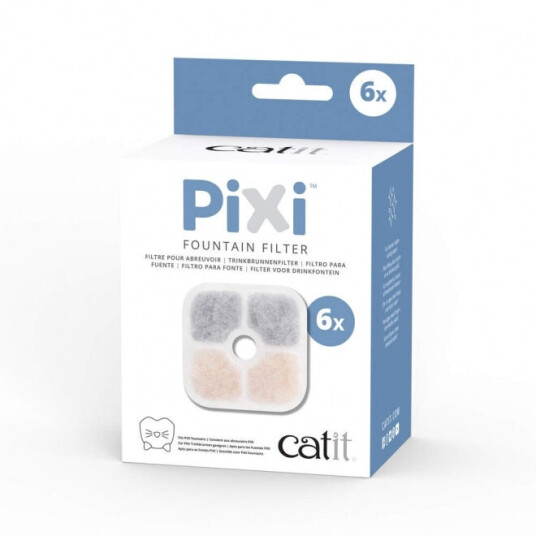 Catit Pixi Filter Til Drikkefontene (6-Pack)