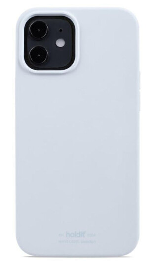 Holdit iPhone 12 / 12 Pro Soft Touch Silikon Deksel - Mineral Blue