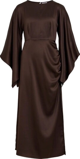 Vila Vicrazy O Neck Ankle Dress/Pty/Ka COFFEE BEAN 40