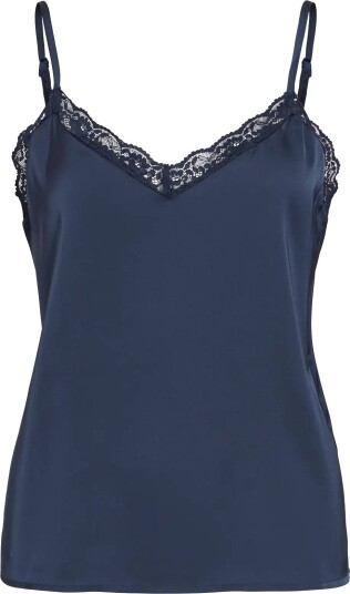 Vila Vienna Ravenna Lace Singlet Noos NAVY BLAZER 34