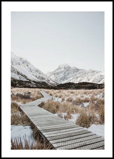 Hooker Valley Track Plakat Plakat / 70x100cm Hooker Valley Track Plakat Plakat / 70x100cm