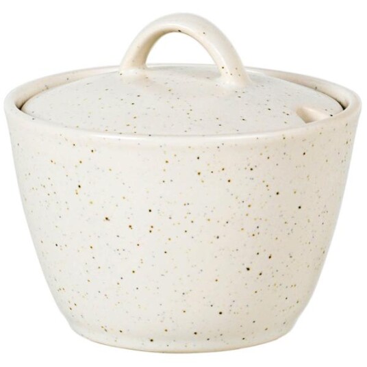 Broste Copenhagen Nordic Vanilla sukkerskål m/lokk krem Broste Copenhagen Nordic Vanilla sukkerskål m/lokk krem