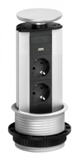 EVOline® Port - 2x stikk 1x 1000mA USB- lader