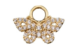 Emilia By Bon Dep Mathea Charm Lined Butterfly Charm Gull  female
