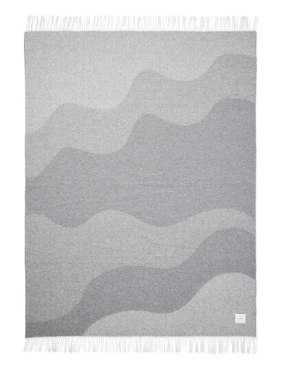 compliments Waves Throw - Grey - 140X200CM compliments Waves Throw - Grey - 140X200CM