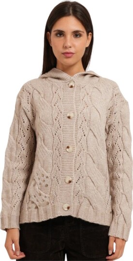 Gaudi Dame Strikkevarer Beige XL, Gaudi Dame Strikkevarer Beige XL,