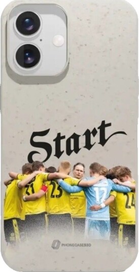 Phonecases3D iPhone 16 IK Start komposterbart deksel, hvit