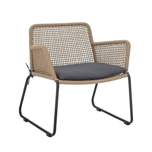 Bloomingville Mundo Loungestol m. pute Brunt metalll 1638790-01-0 1686052-01-0 Bloomingville Mundo Loungestol m. pute Brunt metalll 1638790-01-0 1686052-01-0