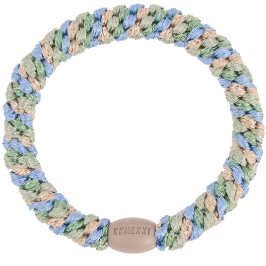 KKNEKKI Glitter Hårstrikk | 21 Varianter Pistacio Sky Blue Glitter KKNEKKI Glitter Hårstrikk | 21 Varianter Pistacio Sky Blue Glitter
