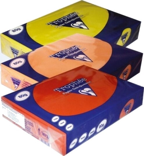 Clairefontaine 1878C Laser /Inkjet Utskrift A4 210X297 Mm 500 Ark 80 G/M² Oransje Forest Stewardship Council Fsc