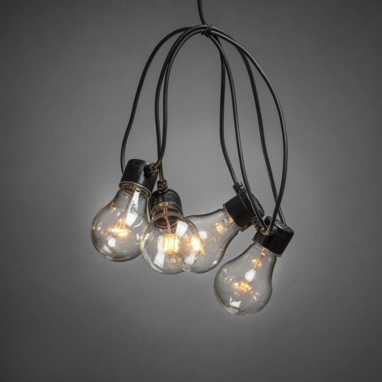 Konstsmide Lyslenke E27 20 LED-pærer amber 24V/IP44. 2379-800 1710040-01-0 1710045-01-0