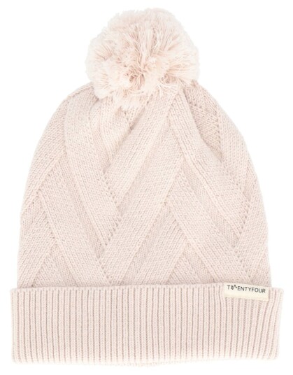 Twentyfour Finse Cable Lue Gråhvit