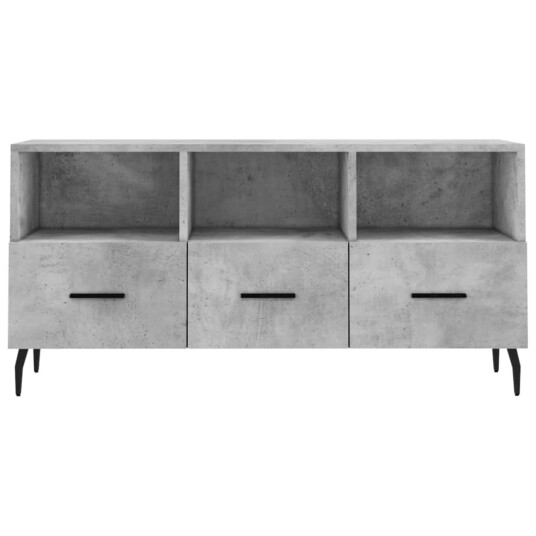 vidaXL TV-benk betonggrå 120x35x48 cm konstruert tre 8720845944810 vidaXL TV-benk betonggrå 120x35x48 cm konstruert tre 8720845944810