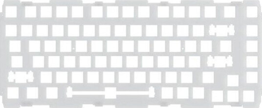 Glorious GMMK PRO 75 % Switch Plate - ANSI - Polycarbonate - Upgrade Accessories - Sølv