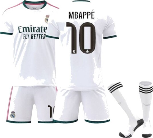 2026-2027 Real Madrid Hjemme Barn Voksen Fotballtrøye Trøye Nr.10 Mbappé