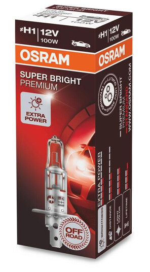 Osram Super Bright Premium H1 halogenpære Osram Super Bright Premium H1 halogenpære