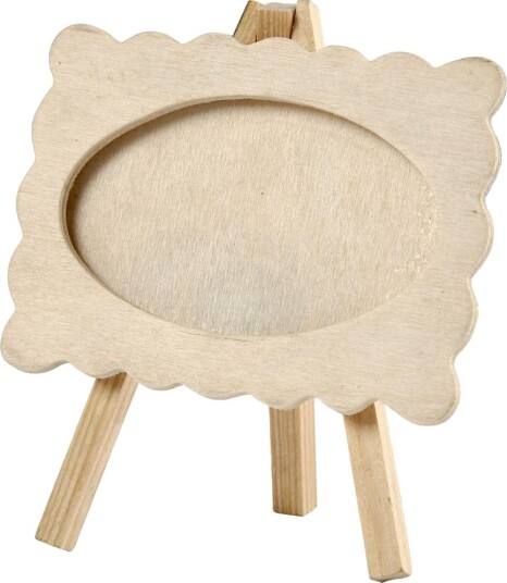 Creativ Company Bilderamme i tre på staffeli – 13,2x11,5 cm, 18 mm tykk