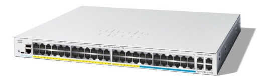 Cisco Catalyst 1300-48Mgp-4X - Switch - L3 - Styrt - 32 X 10/100/1000 (Poe+) + 16 X 2.5G (Poe+) + 4 X 10 Gigabit Sfp+ - Rackmonterbar - Poe+ (370 W)