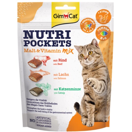 Gimcat Nutri Pockets Malt-Vitamin Blanding Gimcat Nutri Pockets Malt-Vitamin Blanding