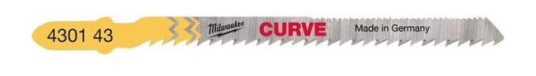 Milwaukee Curve Stikksagblad 75 mm 5-pakning for trebearbeiding