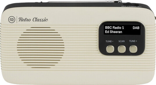 Dab+ Radio Med Oppladbart Batteri Og Bluetooth Liten Snedig Retro Radio Myvq