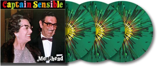 Captain Sensible Meathead Limited Edition Splatter Green LP/Vinyl
