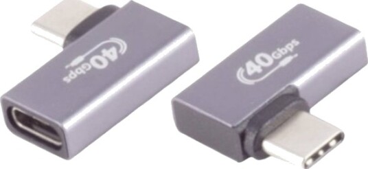 Usb-C®-Adapter 4.0, 90° Venstre/Høyre, Pro-Adapter, Vinklet 10080135 (1 Stk) Bkl Electronic Usb-C®-Adapter 4.0, 90° Venstre/Høyre, Pro-Adapter, Vinklet 10080135 (1 Stk) Bkl Electronic