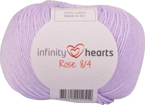 Infinity Hearts Rose 8/4 Garn Unicolor 66 Lys Lilla Infinity Hearts Rose 8/4 Garn Unicolor 66 Lys Lilla