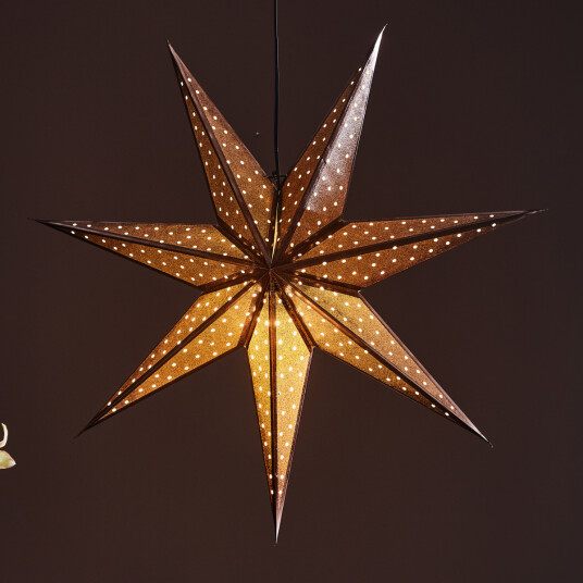 Markslöjd Marksløjd Glitter adventsstjerne 75 cm i papir - Bronse 1711520-01-0 1711514-01-0