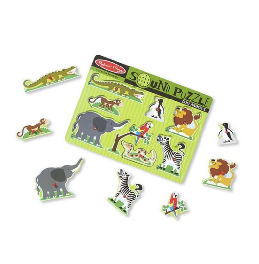 Melissa & Doug Puslespill med lyd Dyrehagen