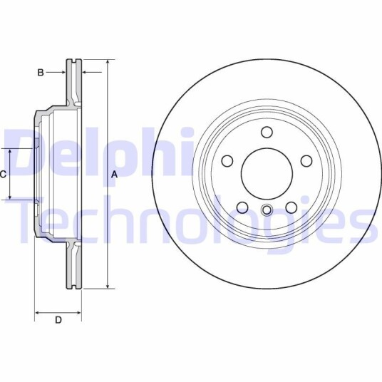 Bremseskive DELPHI BG4665C