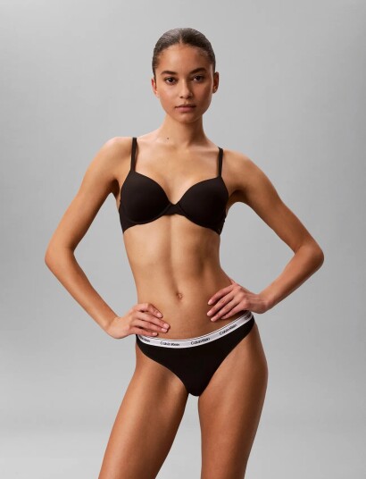 Calvin Klein Thong 3Pk Black L