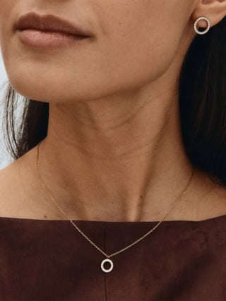 Edblad Glow Necklace Mini Gold Gull ONE SIZE
