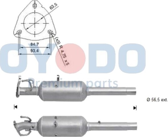 Partikkelfilter Oyodo 20N0139 OYO