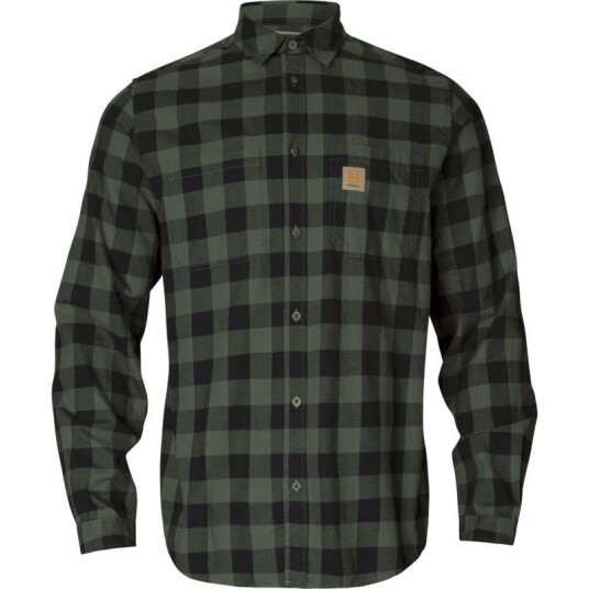 Härkila Scandinavian L/S Shirt Green Check Green Check 4XL