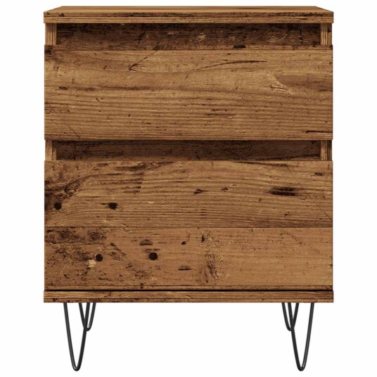 Nattbord gammelt tre 40x35x50 cm konstruert tre 8721158557322