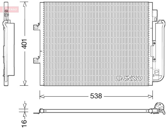 Kondensator klimaanlegg DENSO DCN23026
