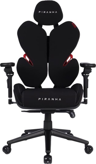Piranha Nomics X1 gamingstol sort/rød