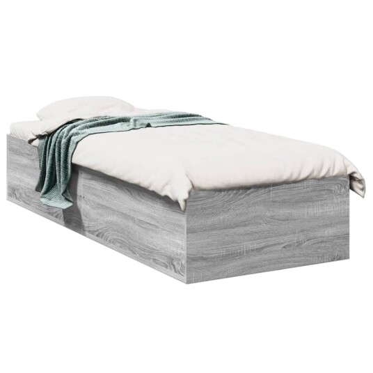  Sengeramme grå sonoma 75x190 cm konstruert tre 8721102598524