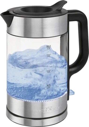 Proficook Pc Wks 1322 G 1,7 L 2200 W Svart Transparent Glass Rustfritt Stål Vannmåler Overopphetingsbeskyttelse